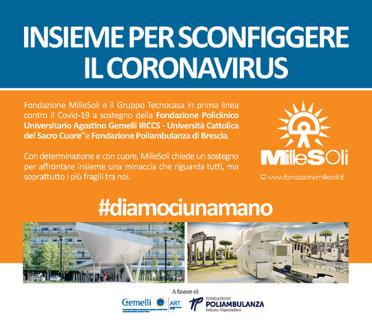 MilleSoli per GemelliArt e Poliambulanza-MilleSoli