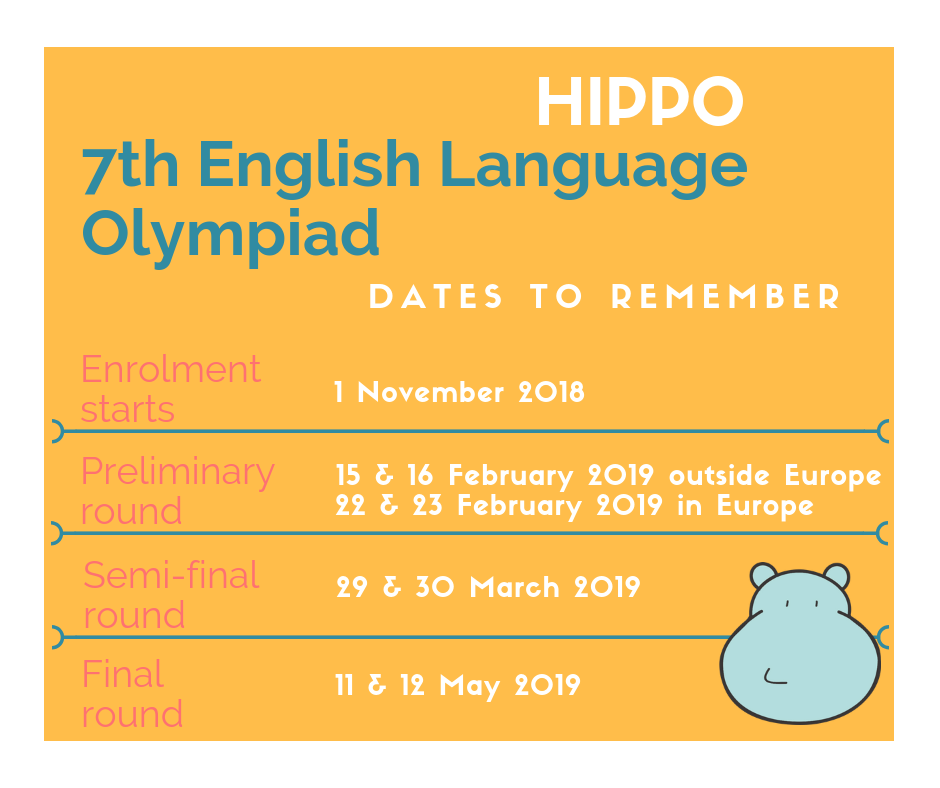 HIPPO ENGLISH LANGUAGE OLYMPIAD di Dirdipiù HIPPO ENGLISH LANGUAGE OLYMPIAD-Dirdipiù