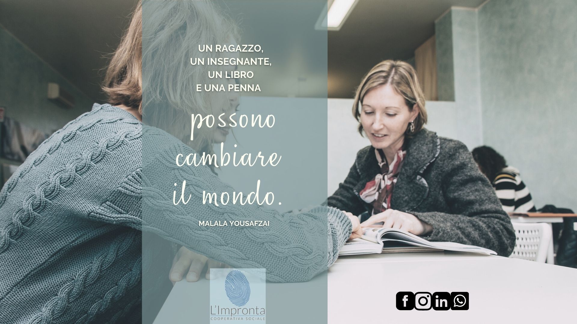 LASCIA LA TUA IMPRONTA PER LO STUDIO-L'Impronta Cooperativa Sociale
