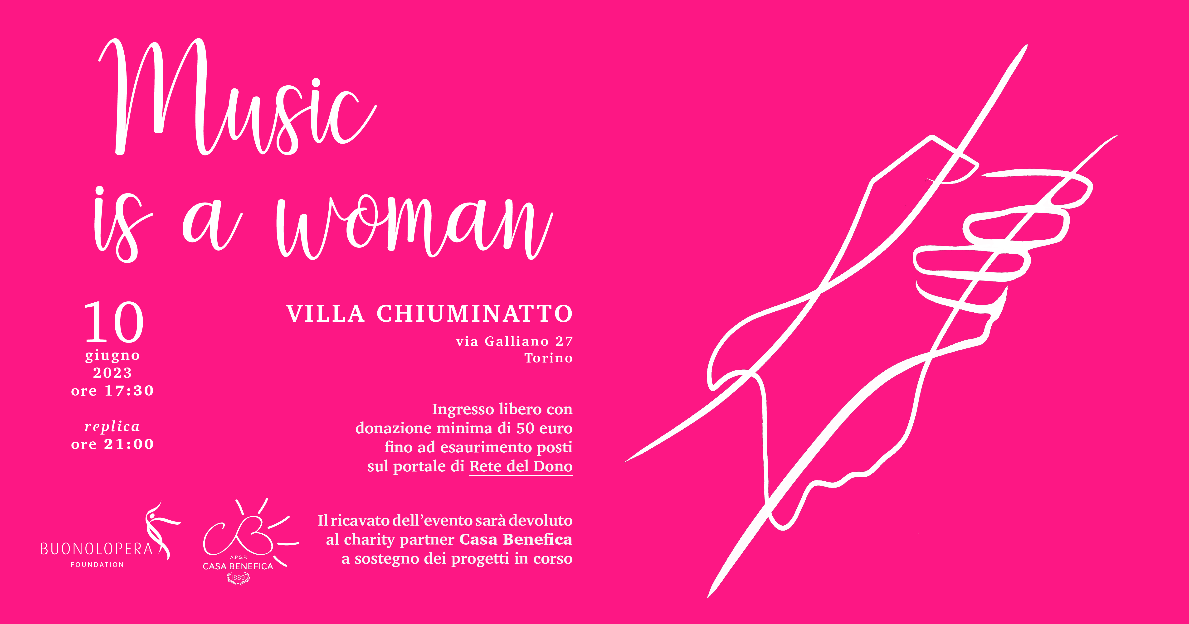 Music is a woman di Fondazione BuonoLopera Music is a woman-Fondazione BuonoLopera