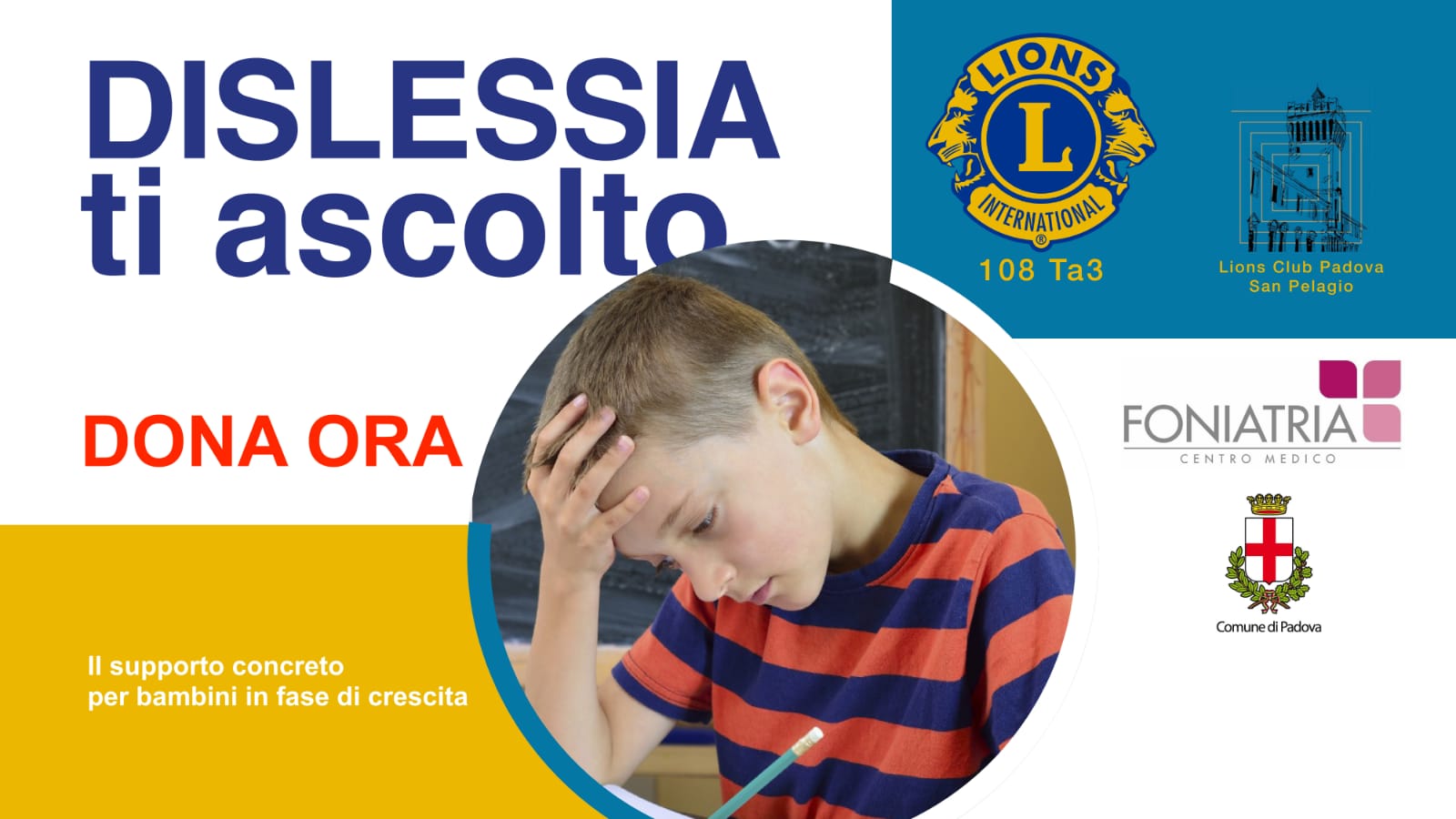 Progetto "Dislessia Ti Ascolto" di FONDAZIONE PER SERVICE LIONS Progetto "Dislessia Ti Ascolto"-FONDAZIONE PER SERVICE LIONS