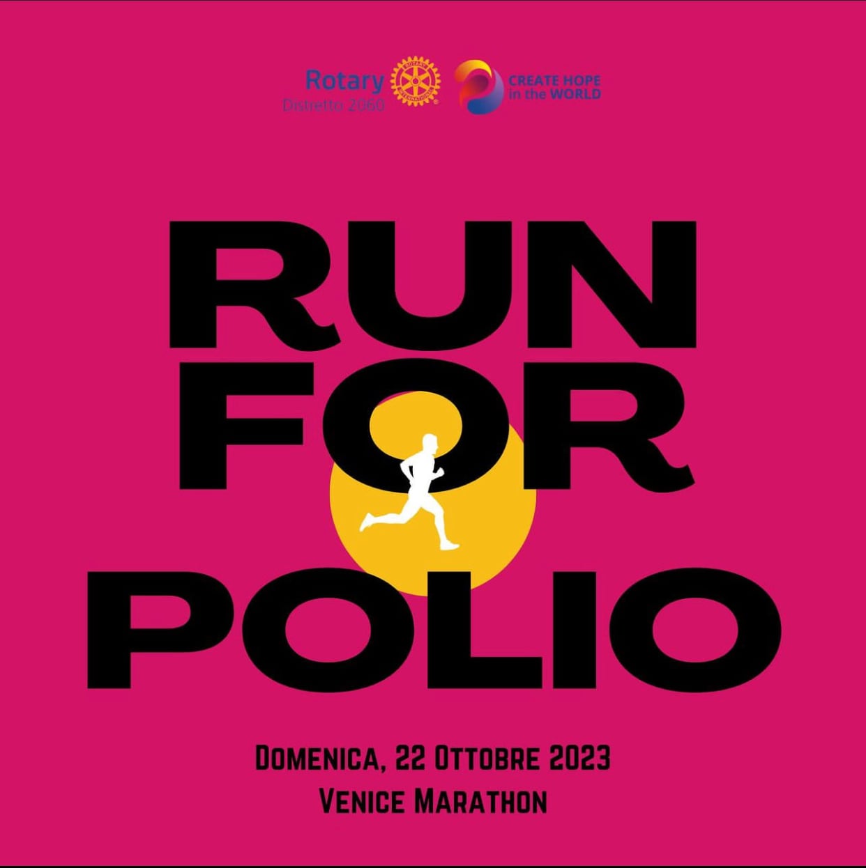 Run to End Polio #VM2023-Progetto Rotary Distretto 2060 Onlus