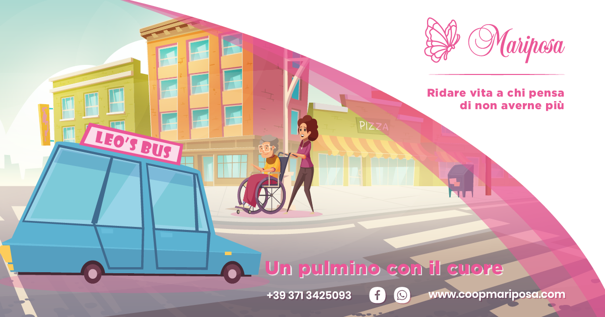 Un pulmino con il Cuore di Mariposa Un pulmino con il Cuore-Mariposa