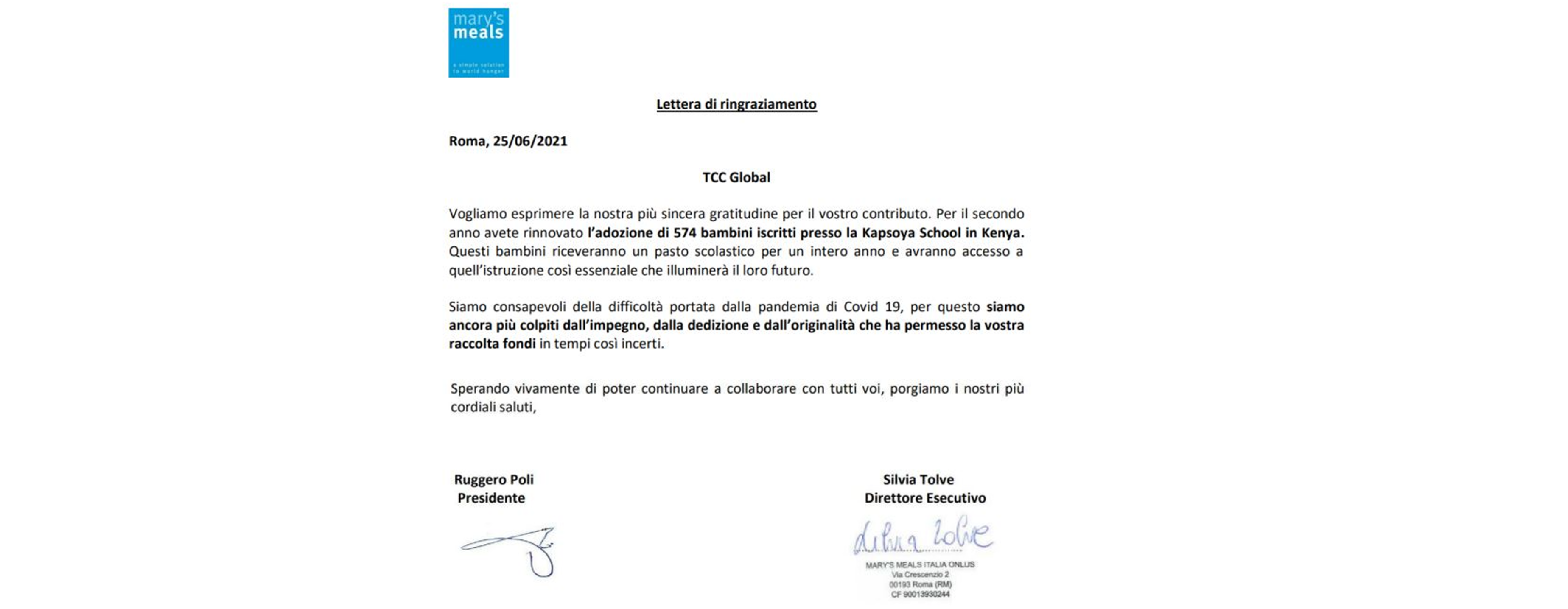 TCC Global per Mary’s Meals - 2022 di Mary's Meals TCC Global per Mary’s Meals - 2022-Mary's Meals