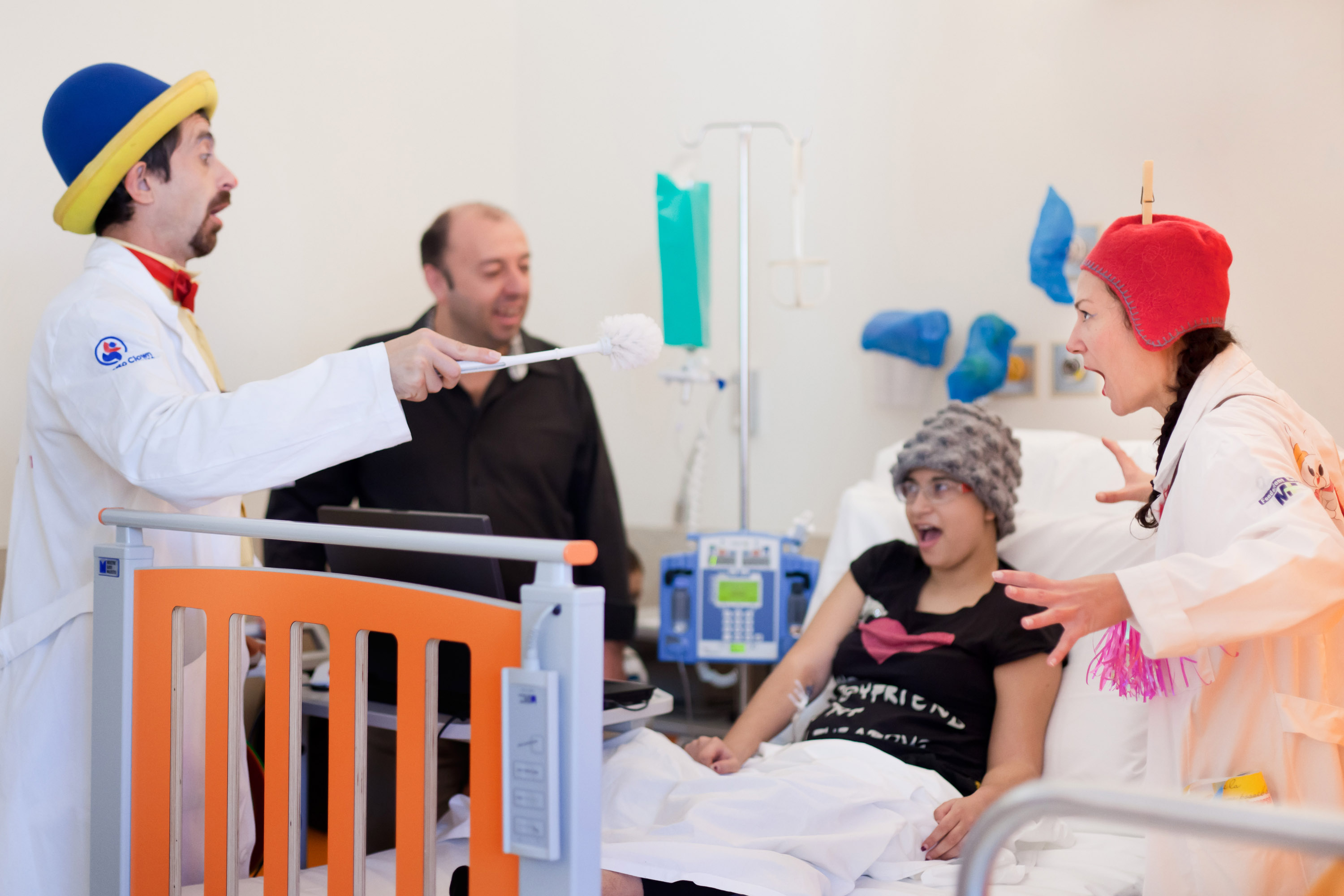 Clown in corsia-Fondazione Meyer