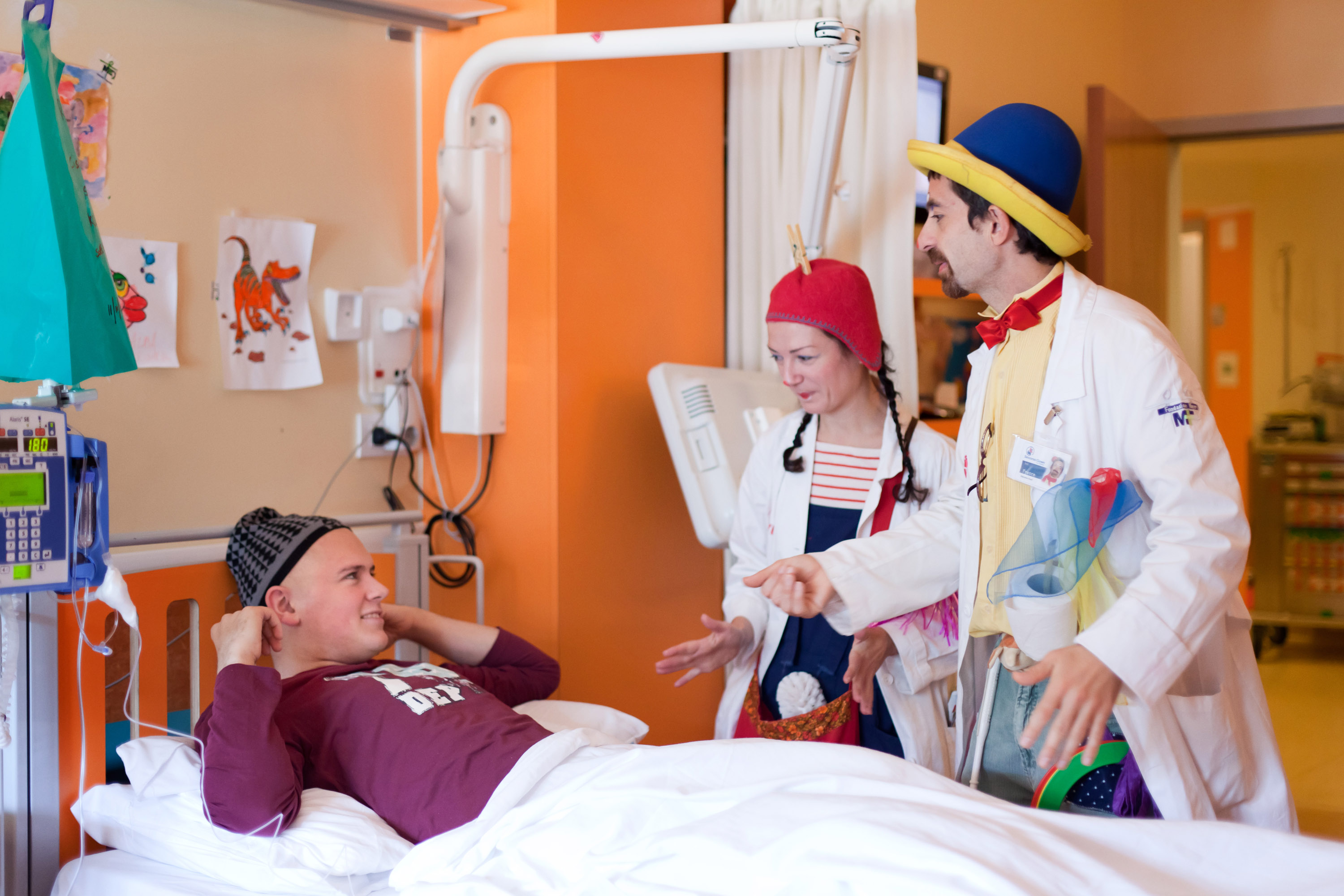 Clown in corsia-Fondazione Meyer