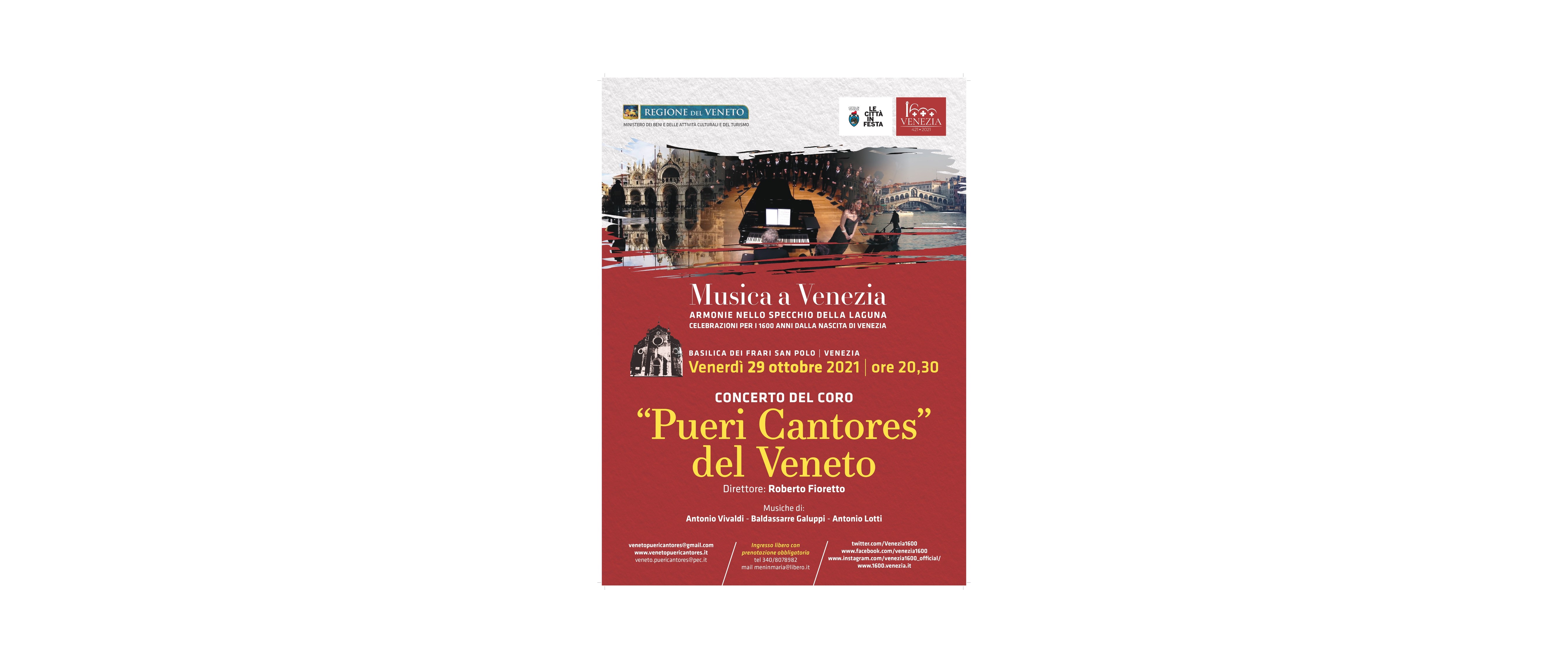 Concerto per i 1600 anni di Venezia di Coro Pueri Cantores del Veneto Concerto per i 1600 anni di Venezia-Coro Pueri Cantores del Veneto