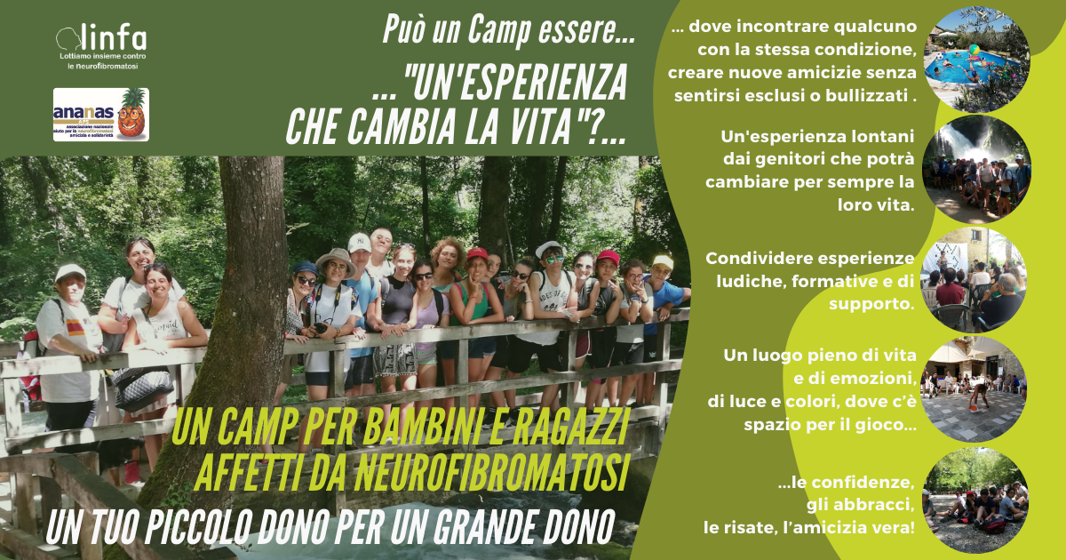 Un'esperienza che cambia la vita di Linfa+Ananas contro le neurofibromatosi Un'esperienza che cambia la vita-Linfa+Ananas contro le neurofibromatosi