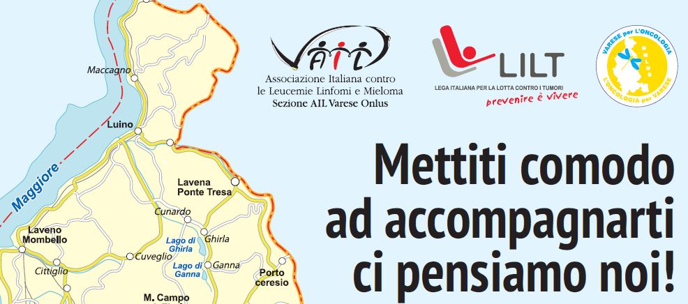 Accompagnamento in auto al luogo di cura-Sezione Ail Varese Onlus