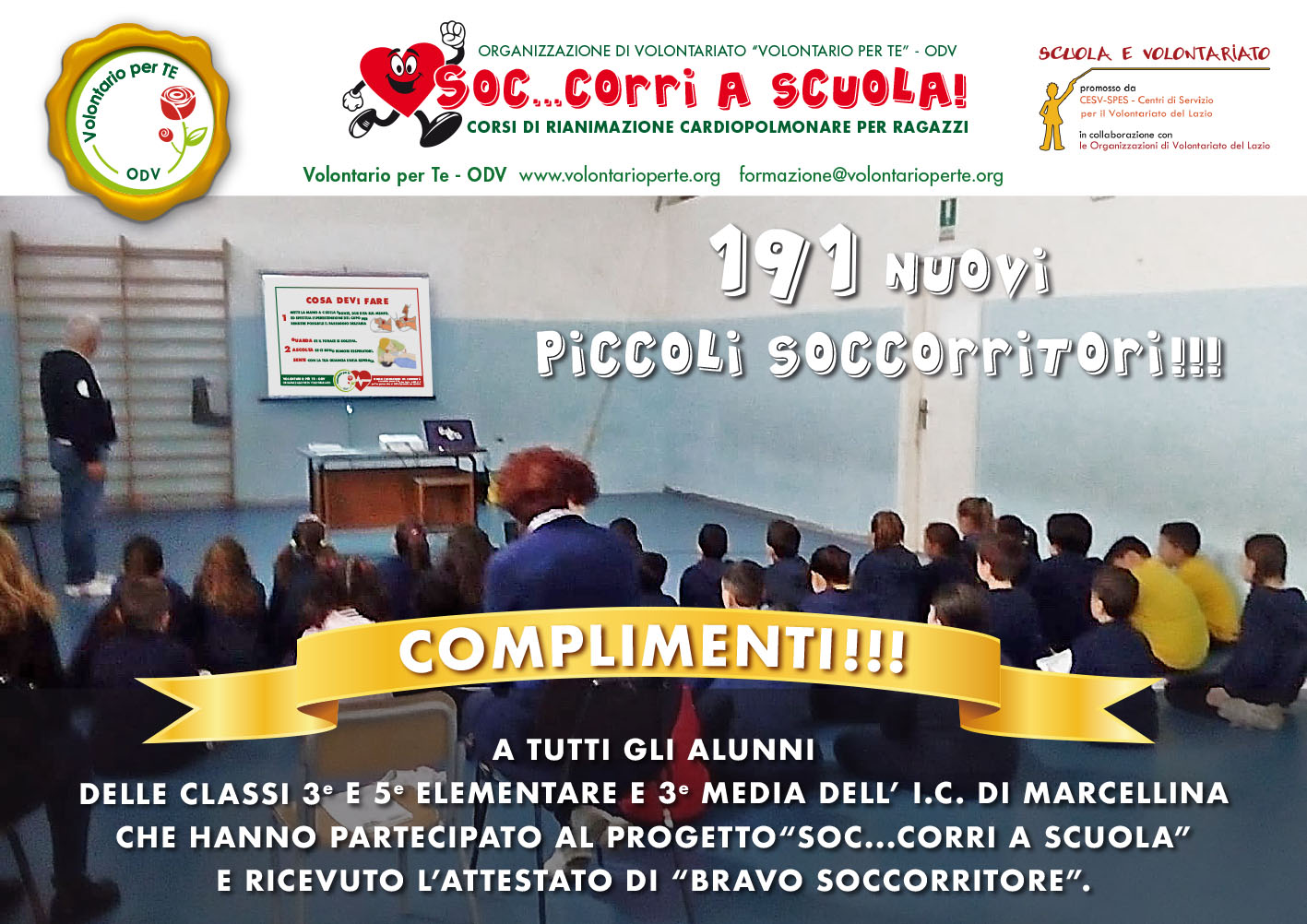 Corri per la Scuola - ed. 2019 di Volontario per TE - Onlus Corri per la Scuola - ed. 2019-Volontario per TE - Onlus