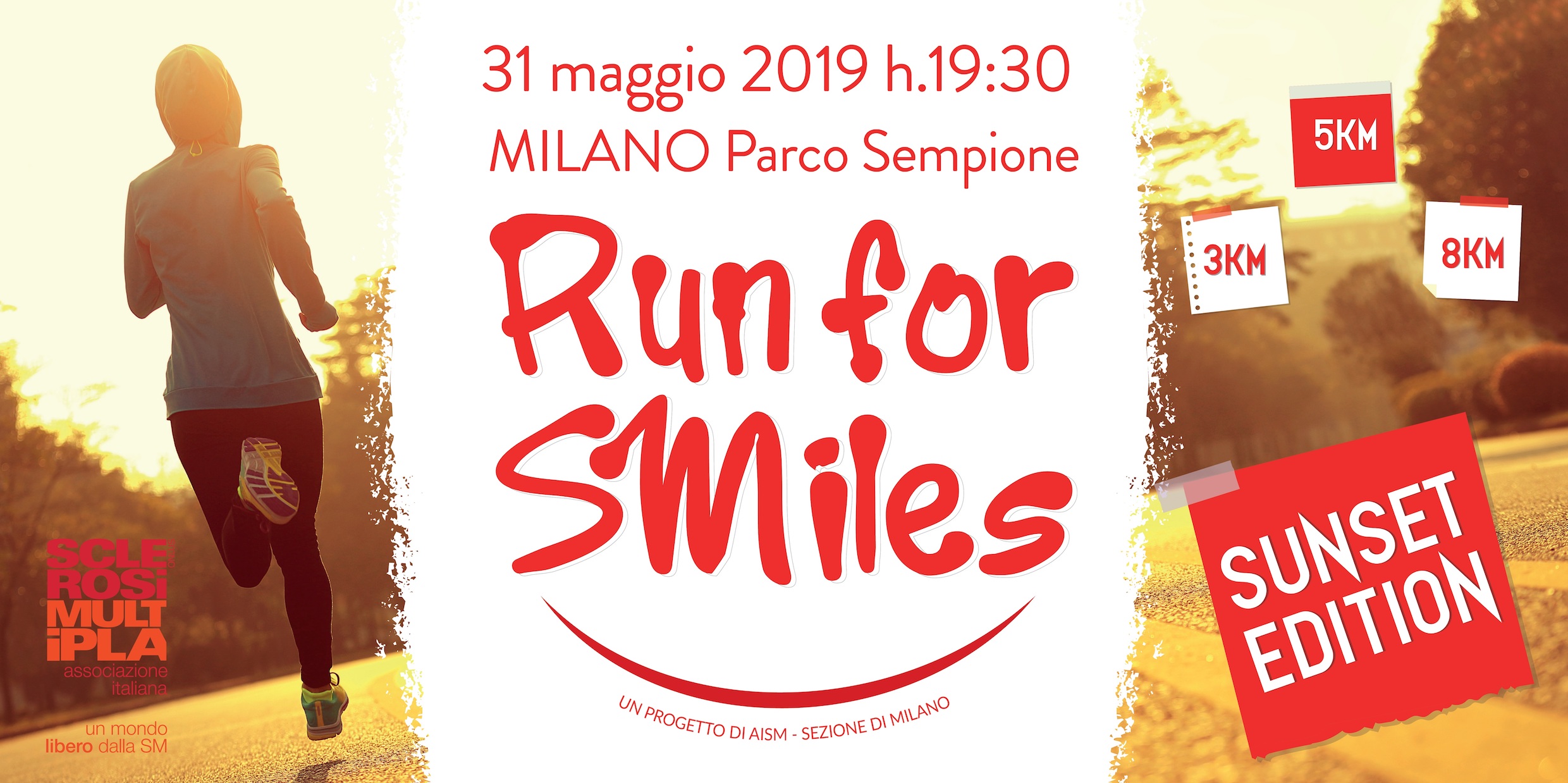 Run for SMiles 2019 - Sunset Edition di AISM - Sezione di Milano Run for SMiles 2019 - Sunset Edition-AISM - Sezione di Milano