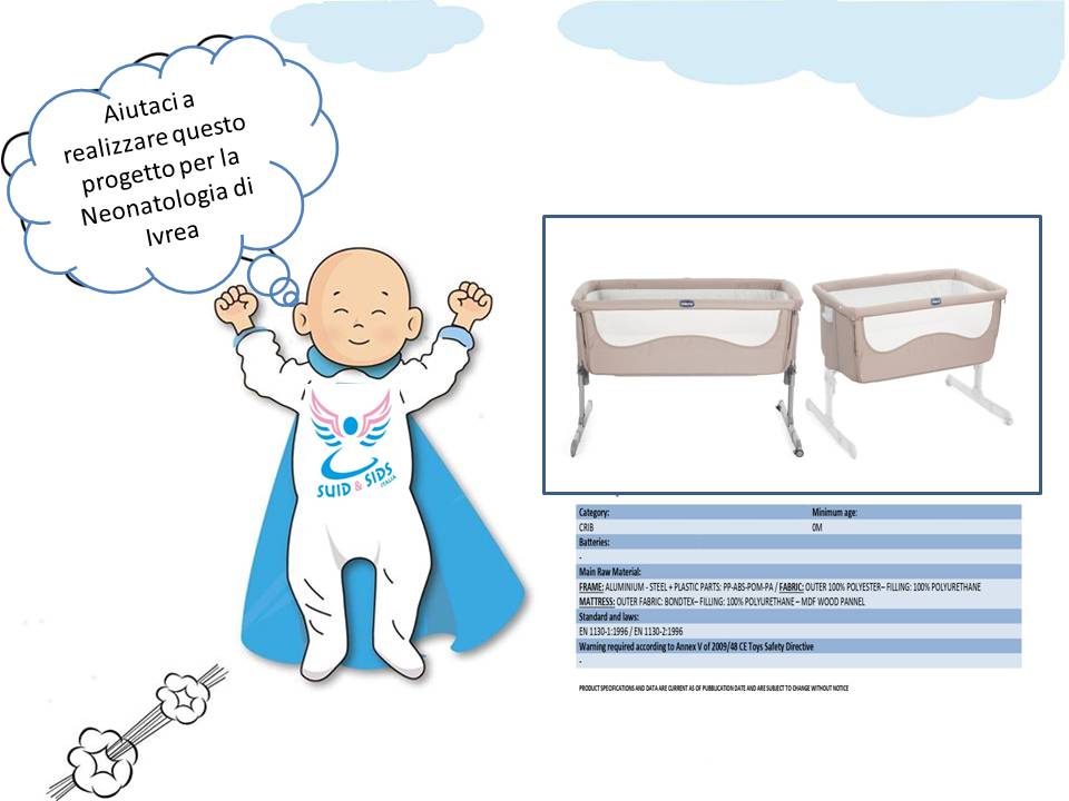 Dona una culla a Ivrea di SUID & SIDS Italia Onlus Dona una culla a Ivrea-SUID & SIDS Italia Onlus