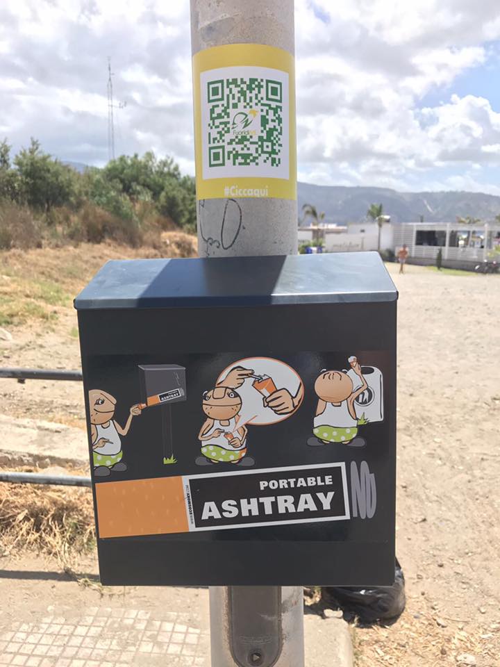 #Ciccaqui - Posacenere da Spiaggia-FuoridiME