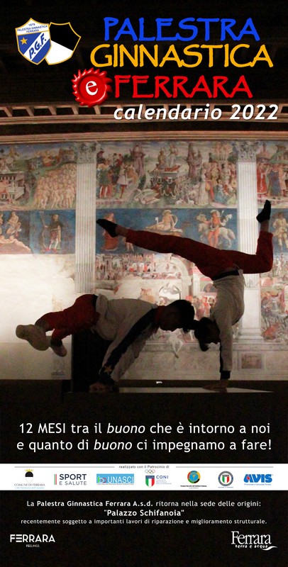 Calendario PGF 2022 per Telethon-Palestra Ginnastica Ferrara a.s.d.