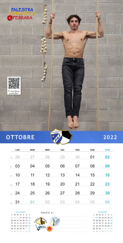 Calendario PGF 2022 per Telethon-Palestra Ginnastica Ferrara a.s.d.