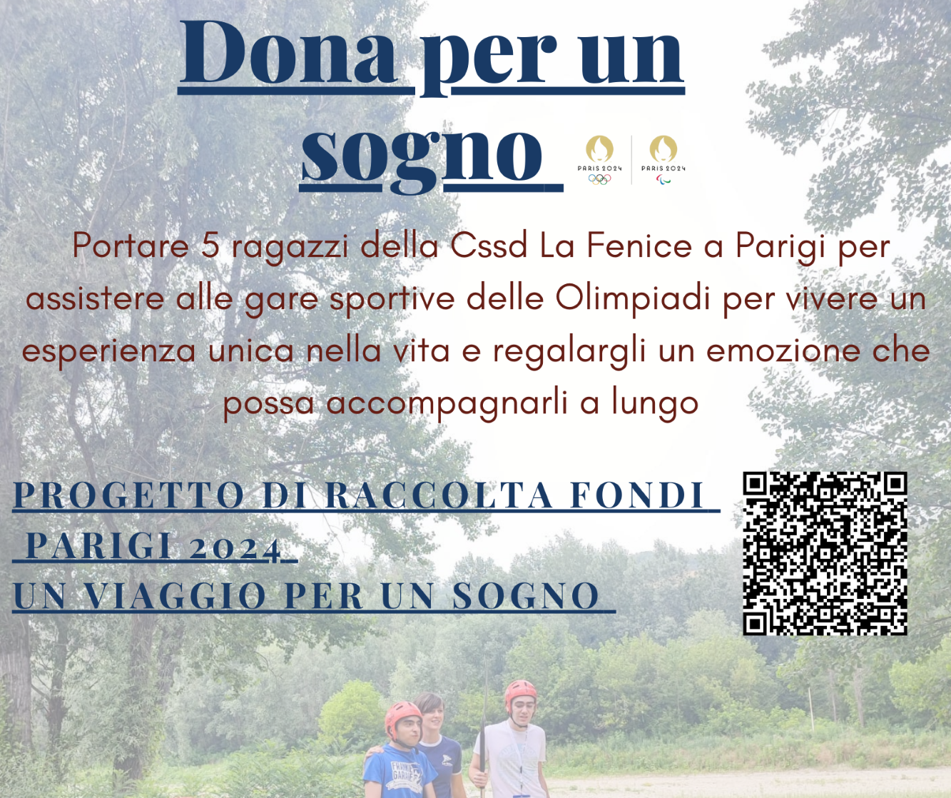 Parigi 2024 : Dona per un sogno di La Fenice Cssd Parigi 2024 : Dona per un sogno-La Fenice Cssd