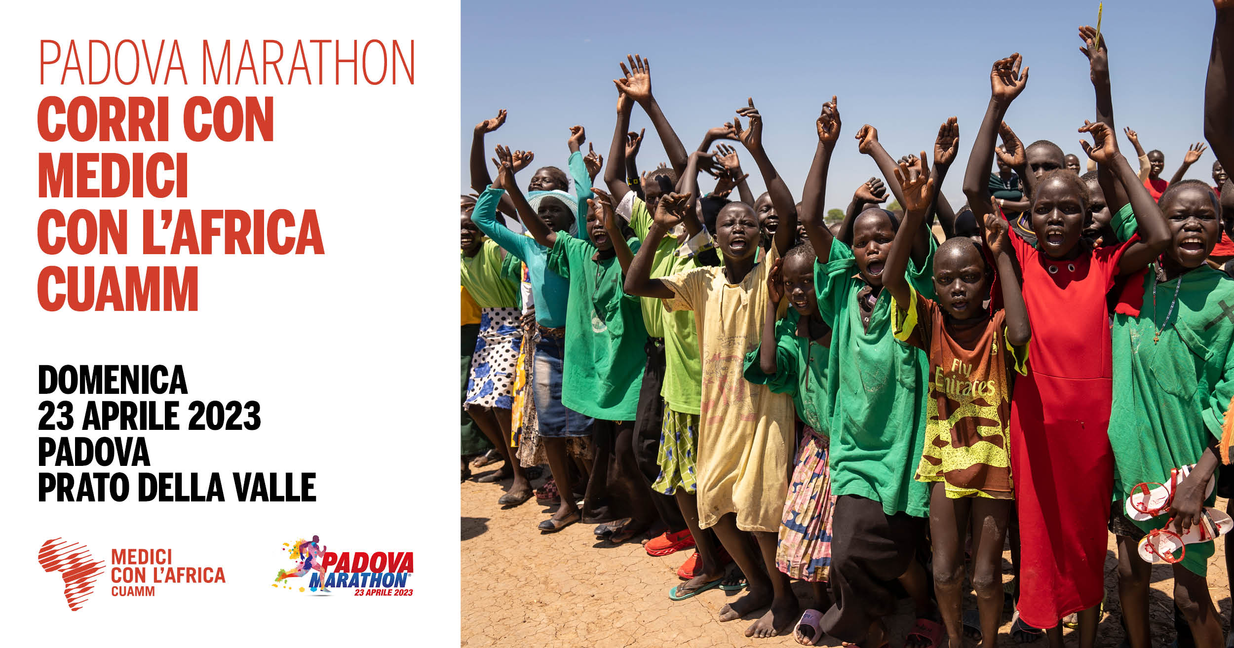 CORRI CON L'AFRICA! - PADOVA MARATHON di Medici con l'Africa Cuamm CORRI CON L'AFRICA! - PADOVA MARATHON-Medici con l'Africa Cuamm
