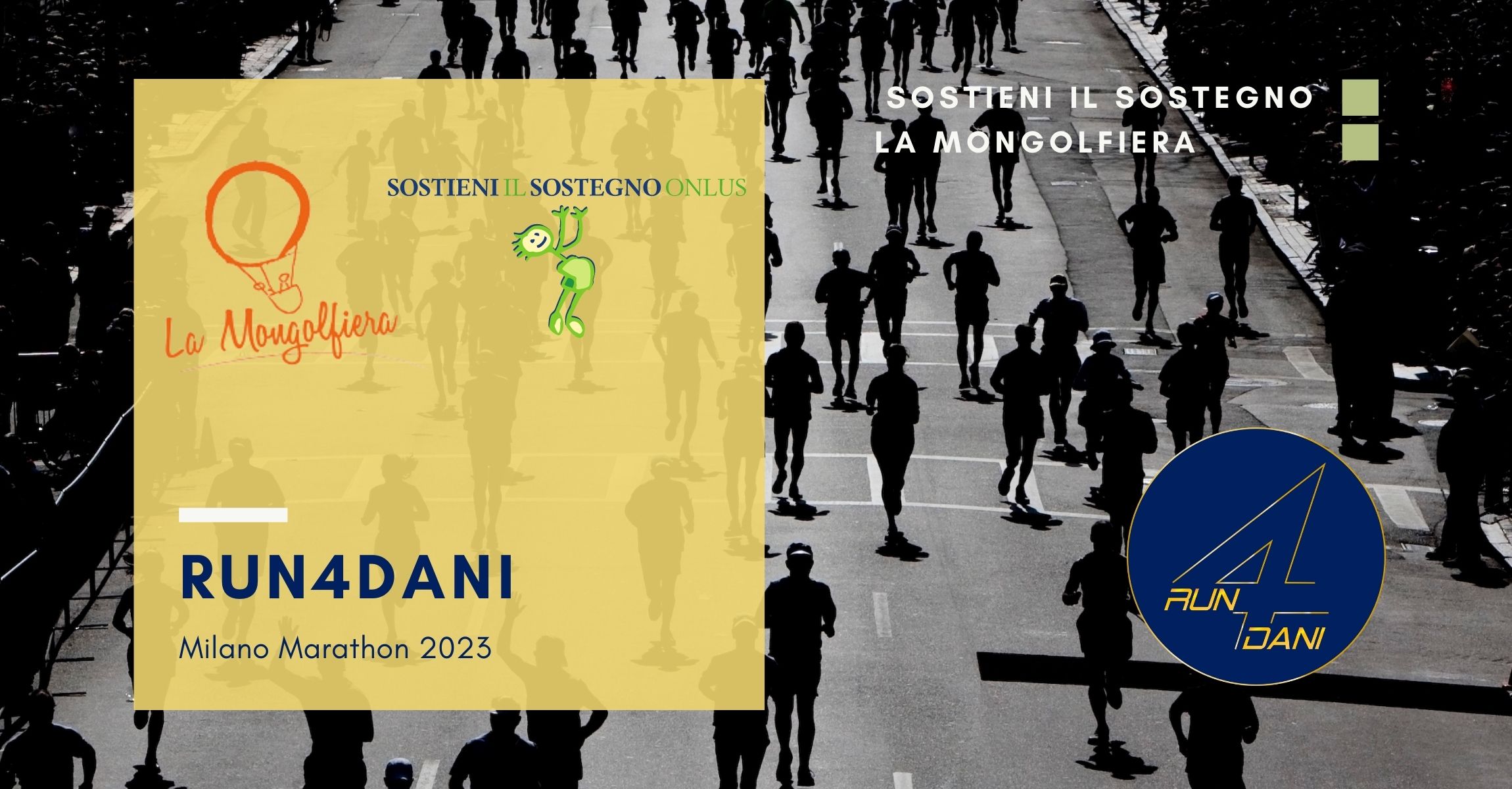 #Run4Dani &Friends 2023-Sostieni il Sostegno ONLUS