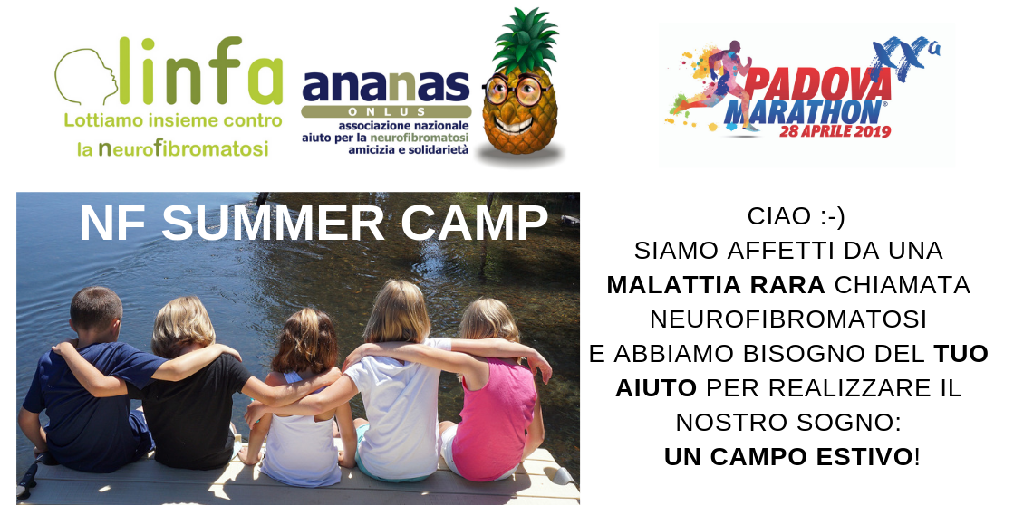 NF Summer Camp per i piccoli pazienti di Linfa+Ananas contro la neurofibromatosi NF Summer Camp per i piccoli pazienti -Linfa+Ananas contro la neurofibromatosi
