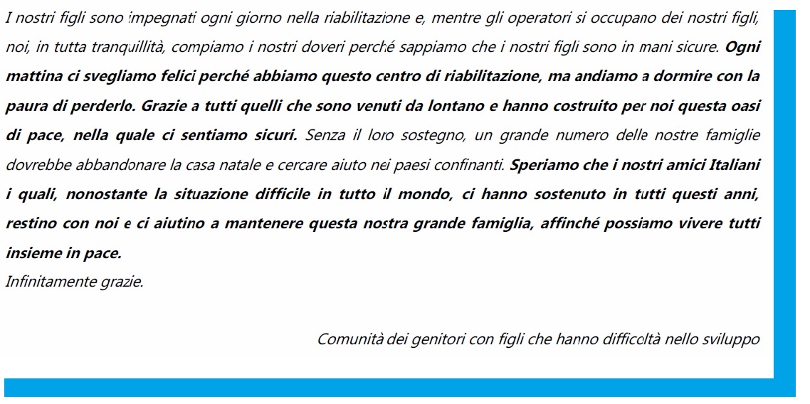 MIR I DOBRO - Centro bambini disabili di Mir i Dobro MIR I DOBRO - Centro bambini disabili-Mir i Dobro