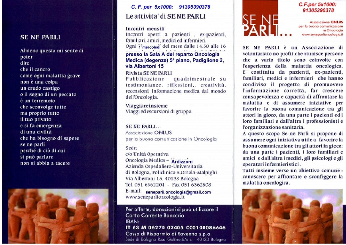 Sostegno psicologico a malati oncologici-Seneparli