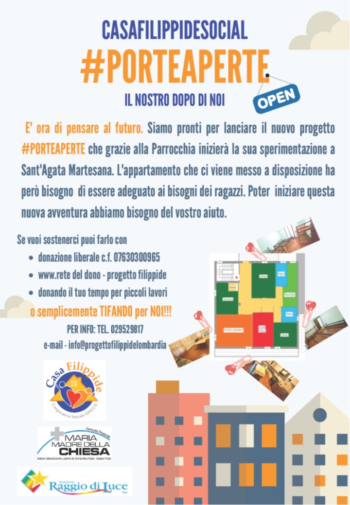 #PORTEAPERTE - DOPO DI NOI di Progetto Filippide Lombardia #PORTEAPERTE - DOPO DI NOI-Progetto Filippide Lombardia