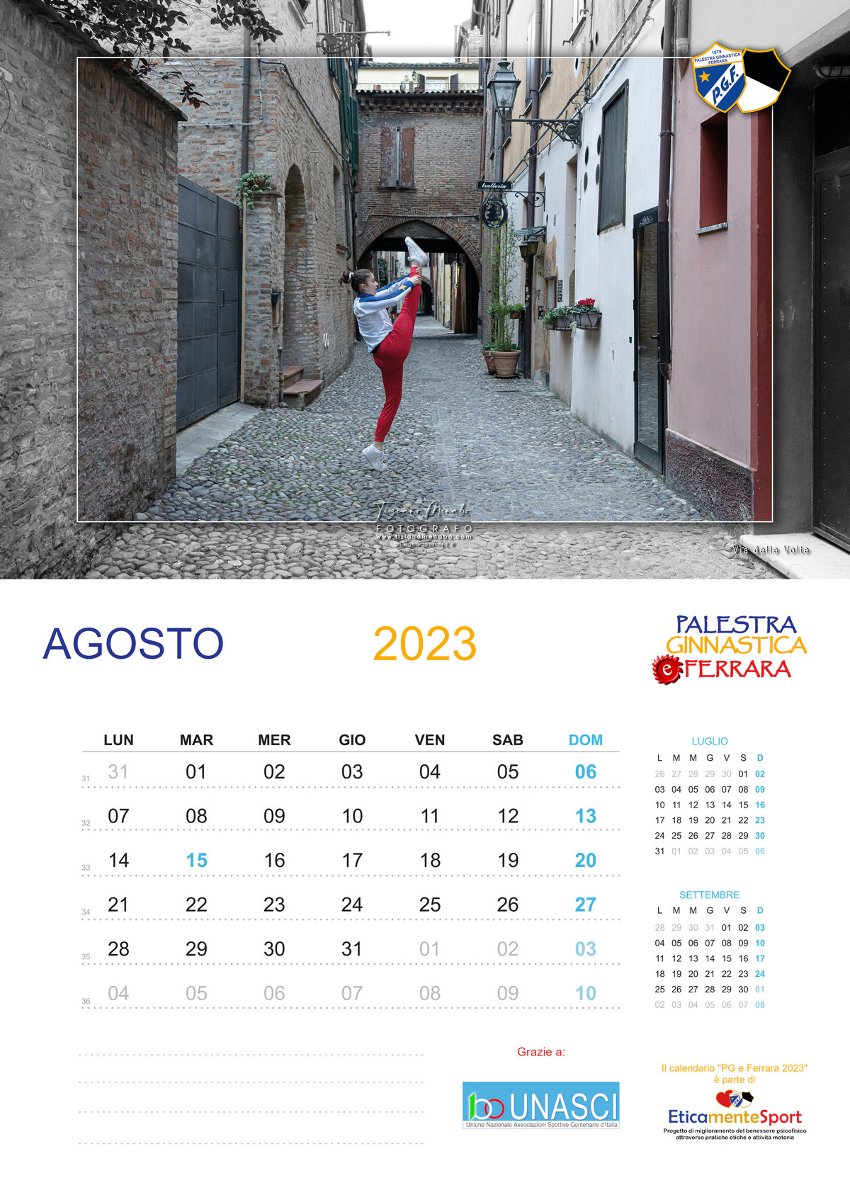 Calendario PG e Ferrara 2023 di Palestra Ginnastica Ferrara a.s.d. Calendario PG e Ferrara 2023-Palestra Ginnastica Ferrara a.s.d.