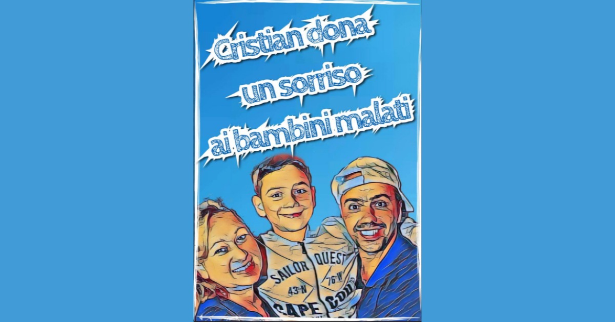 Cristian dona un sorriso ai bimbi malati-Marco  Garofalo 